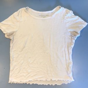 White American Eagle crop top